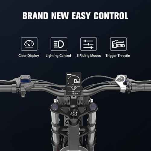 X20 Electric Bike for Adults 2000W Electric Dirt Bike with 48V 35AH Removable Battery, Hydraulic Oil Brake, Shamano 7-Speed, 34MPH, Max Range 75 Miles Mountain Electric Bicycle 8