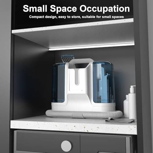 Rivenara Carpet Cleaner Machine Upholstery - 450W Shampooer Portable for Couch Rug Sofa Car Seat Furniture Fabric Wet Vacuum Spot Handheld Small Mini Car Water Aspiradora de Agua Deep Extractor Washer 6