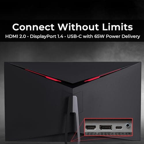 Deco Gear 39" Curved Widescreen Gaming Monitor | 2560x1440 | 1ms MPRT | 165 Hz | 16:9 | HDR400 | 4000:1 | 1 x HDMI | 1 x DisplayPort - Limited Black Edition 6