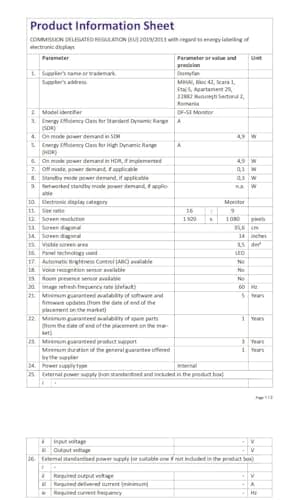 domyfan 14" Laptop Screen Extender, S3 FHD 1080P IPS Triple Portable Monitor Laptop, HDMI/USB-A/Type-C Compatible with Windows/Mac/Android 14