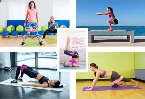 Limm Leg Bands for Legs and Butt - Booty Resistance Hip Bands for Working Out - Fitness Loops to Activate Legs, Thighs, Bootie, Glutes and Core - Premium Elastic Non-Slip Cotton Fabric Bands 7