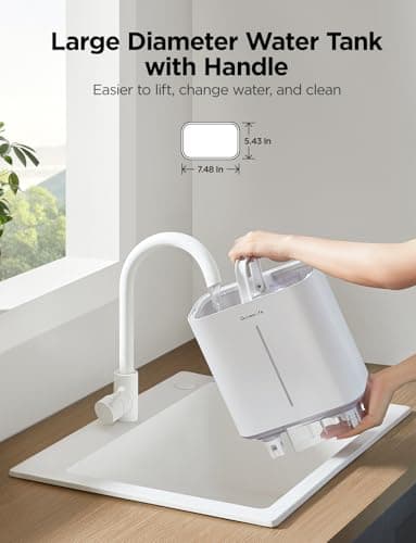 GoveeLife Smart Humidifiers for Bedroom, 4.5L Cool Mist Air Humidifiers with Scent Diffuser & Nightlight, 40H Runtime, Easy to Clean, Quiet Top Fill Ultrasonic Humidifier for Plant, Large Room, Baby 6