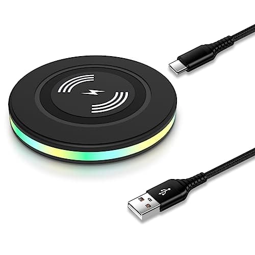 Samsung Wireless Charger Fast Charging for Samsung Galaxy S26 Ultra/S26+/S26/S25 Ultra/S25/S24/S23/S22/S21/S20 FE, Android Wireless Charger Pad Phone Charging Station for Google Pixel 10 9a 8a 7 Pro