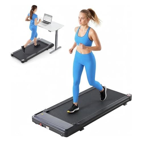 Walking Pad Treadmill, 3 in 1 Portable Under Desk Treadmills for Home Small Space, Quiet Compact Folding Treadmill with Remote Control, 320 LBS Capacity, Jet Black