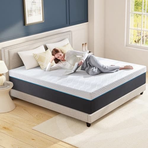 Twolike Queen Mattress,10-Inch Queen Size Foam Mattress in Box,Edges Support for Sleep Supportive,60" X 80" X 10" 8