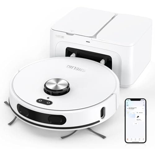 SHELIKI Robot Vacuum and Mop with LiDAR Navigation Smart Mapping BXX