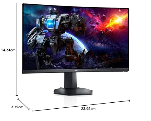 Dell S2722DGM Curved Gaming Monitor - 27-inch QHD (2560 x 1440) 1500R Curved Display, 165Hz Refresh Rate (DisplayPort), HDMI/DisplayPort Connectivity, Height/Tilt Adjustability - Black 6