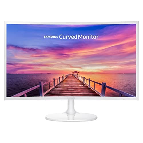 Samsung 27" CF391 Curved FHD 1080P LED Monitor, White - 1800R Curvature, Full HD 1920 x 1080 Resolution, 16:9 Aspect Ratio, 4 ms Response Time, 3000:1 Static Contrast Ratio, VGA HDMI Inputs
