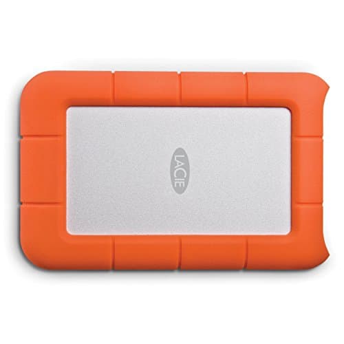 LaCie LAC301558 Rugged Mini USB 3.0 Portable External HD, Orange, 1TB 5