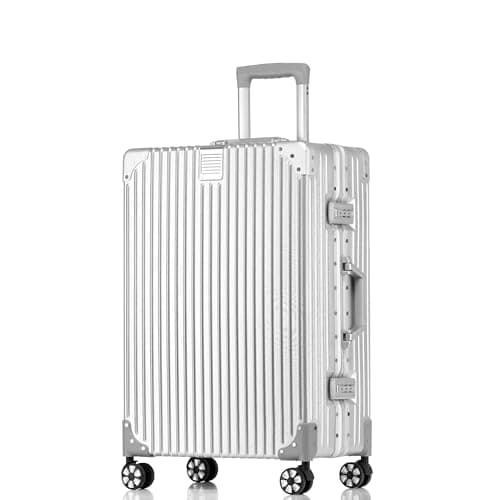 HotWay Carry On Luggage with Aluminum Frame, 20 Inch PC Hard Shell Suitcase with Spinner Wheels and TSA Lock, Lightweight Luggage for Travel (22x14x9 Airline Approved)