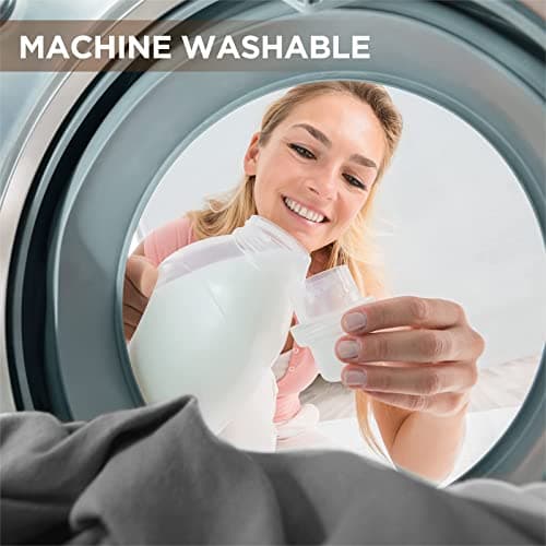 Westinghouse Heated Blanket Full Size, Soft Flannel to Sherpa Electric Blanket with 10 Heating Levels, 1-12 Hours Auto Shut Off, Fast Heating Warming Blanket, Machine Washable, 72x84 Inch, Charcoal 9