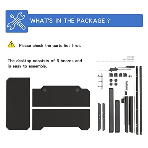 BUNOEM L-Shaped 59" Height Adjustable Electric Standing Desk, Sit and Stand Up Computer Desk For Home Office with Splice Board (Black Top, Black Frame) 7