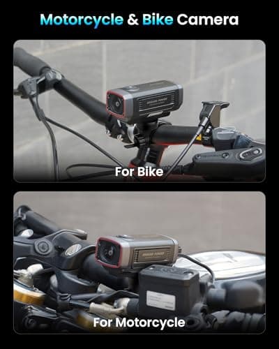 AKEEYO AKY-710Lite 2K30FPS WiFi Action Camera with Ultra HD,Motorcycle Camera/Bike Camera IP66 Waterproof with Loop & Emergency Recording, Parking Monitor,Rechargeable,7.5 Hours Extended Battery 5