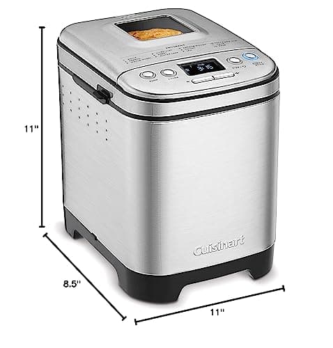 Cuisinart CBK-110C Compact Automatic Bread Maker, Stainless Steel 8
