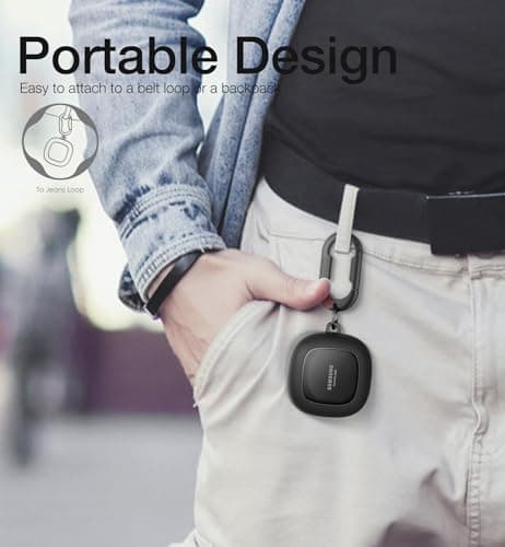 SURITCH Protective Case for Samsung Galaxy Buds FE(2023)/Buds 2 Pro(2022)/Buds 2(2021)/Buds Pro(2021)Buds Live(2020), Shockproof Sturdy Earbuds Cover for Charging Case with Heavy-Duty Carabiner, Black 5