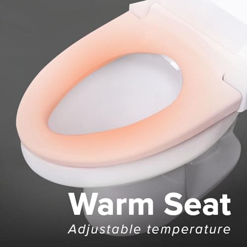 SmartBidet® SB-2000WE Electric Smart Bidet Toilet Seat with Heated Seat, Warm Air Dryer, Temperature Control Wash, and Control Panel, Elongated Seat 7
