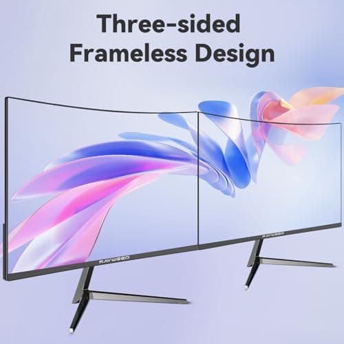 Raywego 27 inch 1800R Curved Monitor 100Hz Computer Monitor 1080p Monitor,4000:1 Contrast Ratio,Three-Sided Slim Bezels,Blue Light Filter Tilt & VESA for Home Office Working((DP1.2 & HDMI2.0) 8