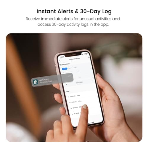 TREATLIFE WiFi Presence Sensor 1 Pack, 24G mmWave Radar Smart Motion Sensor Wired, Support Alexa/Google Home, Real-time Human Occupancy Sensor, No Hub Required 6