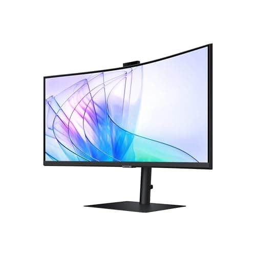 Samsung 34-Inch ViewFinity S65VC Series Ultra-WQHD Curved Computer Monitor, 100Hz, AMD FreeSync, HDR10, USB-C, Built-in Speaker, Camera, KVM Switch, Eye Care, Eco-Packaging, LS34C650VANXGO, Black 13