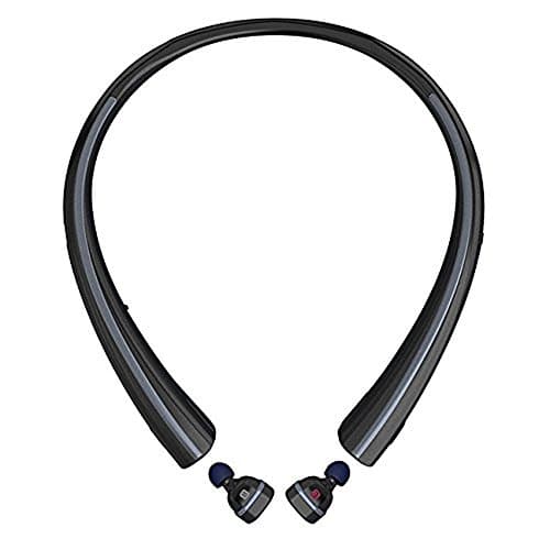 LG TONE FREE HBS-F110 Wireless Bluetooth Earbuds with Charging Neckband – Black