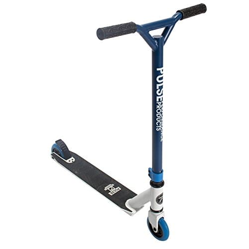 Pulse Performance Products KR2 Freestyle Scooter for Kids and Teens – Sturdy and Lightweight Blue Design Perfect for Tricks and Stunts – Great for Skate Parks and Outdoor Activities