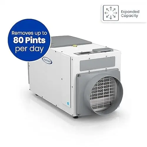 AprilAire E080 Pro Dehumidifier Bundle - 80 Pint Whole House Dehumidifier - Full Complete Kit - Crawl Spaces, Basements, Whole Homes, Commercial up to 4,400 sq. ft - 5 Year Warranty Included 8