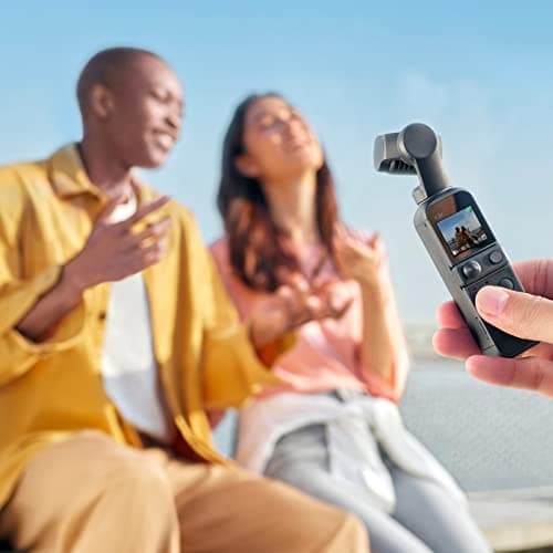 DJI Pocket 2 - Handheld 3-Axis Gimbal Stabilizer with 4K Camera, 1/1.7” CMOS, 64MP Photo, Pocket-Sized, ActiveTrack 3.0, Glamour Effects, YouTube TikTok Video Vlog, for Android and iPhone, Black 6