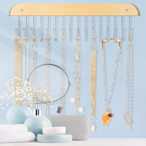 Jewelry Holder Organizer Wall Mount Necklace Holder Necklace Organizer, Hanging Jewelry Organizer 5