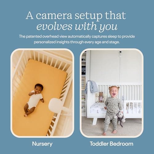 Nanit Nursery Bundle Smart Baby Monitor with Floor Stand – 1080p HD Wi-Fi Camera, Sensor-Free Breathing Monitoring, Sleep Tracking, Two-Way Audio, Night Vision, Motion & Cry Notifications, White 7