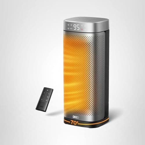 DREO Space Heaters for Indoor Use, 16 Inch Fast Heating Portable Heaters with Remote, 12H Timer, 70° Oscillation, Overheat Protection, Safety Heat, Large PTC Ceramic Electric for Bedroom Home Office 8