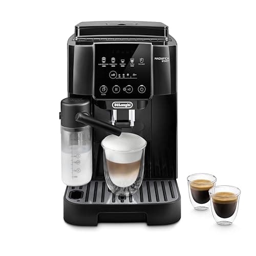 De'Longhi Magnifica Start Automatic Espresso Machine with Auto Milk Frother & Built in Grinder - 5 One-Touch Recipes, Easy-to-Clean, Home Barista Coffee Maker for Lattes, Cappuccino, Iced Coffee