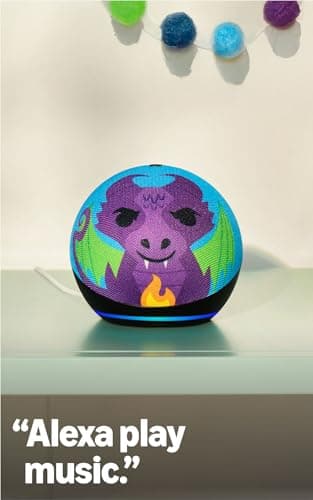 Amazon Echo Dot Kids (newest model) - Designed for kids, Designed for Alexa+, parental controls, Includes 1 Year of Amazon Kids+, Rainbow Swirl 6