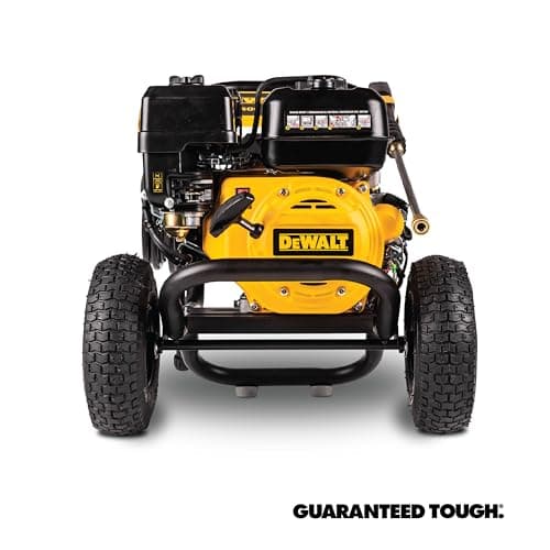 DeWalt DXPW3425E-S 3400 PSI Gas Pressure Washer, 2.5 GPM Axial Cam Pump, 208cc Recoil with Electric Start Engine, Spray Gun and Wand, 5 QC Nozzles, 5/16-in. x 25-ft. Hose, 49-State 11