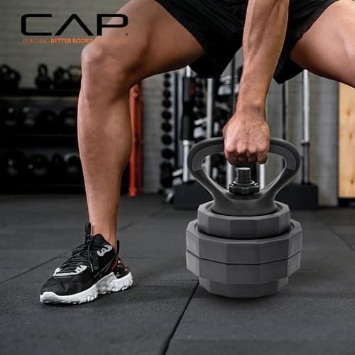 CAP Barbell 45 lb Multi-Use Adjustable Weight Set - Versatile Dumbbell, Barbell & Kettlebell for Full-Body Workouts 6