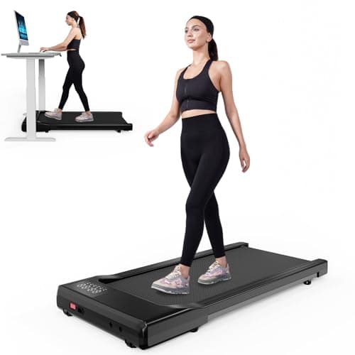 Lacuffy Walking Pad Treadmill, Smart Walking Pads, 2.5HP Under Desk Treadmill for Home Office Use, Remote Control & App-Enabled, No Assembly Required, 300lb Weight Capacity