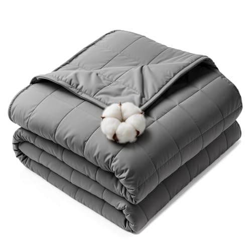 HCOIW Weighted Blankets for Adults - 20lbs,60” x 80”Queen Size Heavy Blanket for Sleeping, Machine Washable, Soft and Breathable Cooling Blanket with Premium Glass Bead,All-Season