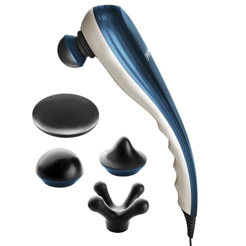Wahl Deep Tissue Corded Long Handle Percussion Massager, Handheld Therapy with Variable Intensity to Relieve Pain in The Back, Neck, Shoulders, Muscles, & Legs, FSA Eligible, Model 4290-300