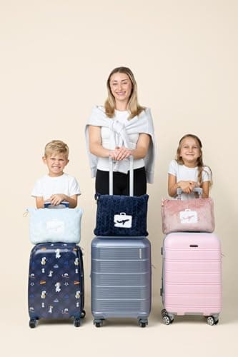 EverSnug Travel Blanket & Pillow 68x42 - Premium Ultra-Soft Microfleece 2 in 1 Compact & Packable Flight Blanket with Soft Bag Pillowcase, Hand Luggage Sleeve and Backpack Clip (Light Pink) 8