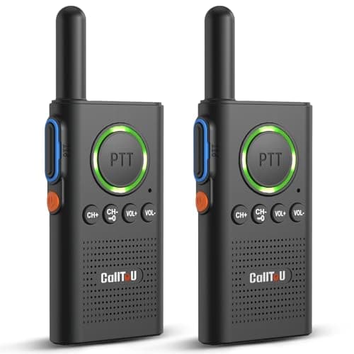 CallToU 2 Way Intercom for Elderly 3300FT Rechargeable 1000mAh Battery, VOX, Ideal for Caregivers & Emergencies Intercoms Wireless for Home/Outdoor Family Communication (Black)