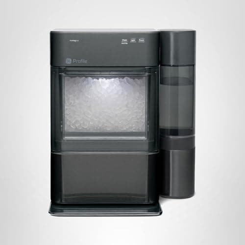 GE Profile Opal 2.0 XL with 1 Gallon Tank, Chewable Crunchable Countertop Nugget Ice Maker, Scoop Included, 38 lbs in 24 Hours, Pellet Ice Machine with WiFi & Smart Connected, Black Stainless 13