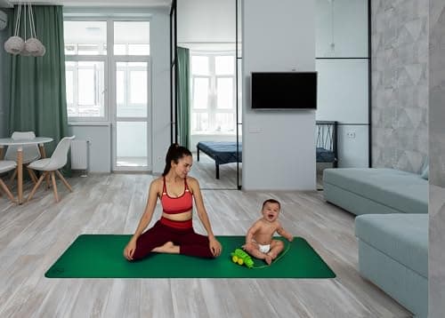 Tatago Natural Rubber Extra Large Yoga Mat Non Slip- 84 Inch Professional XL Yoga Mat for Hot Yoga & Intense Workouts-Extra Long and Wide for Tall Men and Women. (Ezmeraldo) 8