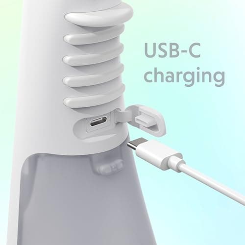 Ordo Water Flossers for Teeth, Cordless IPX7 Waterproof Oral Irrigator, 3 Pressure Settings, Portable, Rechargeable Electric Sonic Flosser, Dental Professional Recommended, White 6