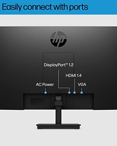 HP 27h Full HD Monitor - Diagonal - IPS Panel & 75Hz Refresh Rate - Smooth Screen - 3-Sided Micro-Edge Bezel - 100mm Height/Tilt Adjust - Built-in Dual Speakers - for Hybrid Workers 6