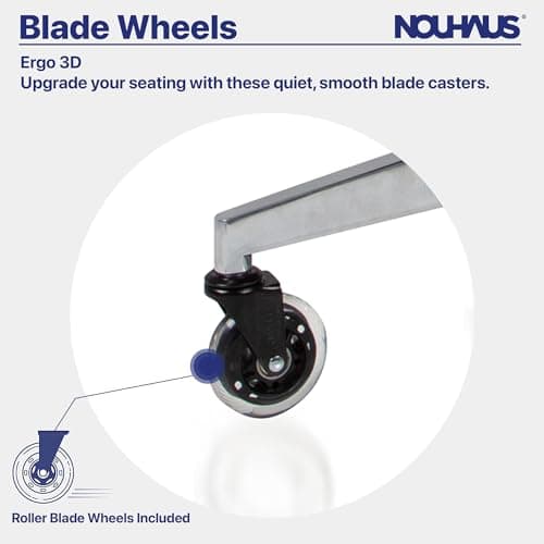 Nouhaus Ergo3D Ergonomic Office Chair Lumbar Support Mesh Office Chair with 4D Adjustable Armrest, Adjustable Headrest and Wheels, Mesh High Back Home Office Desk Chairs(Black) 6