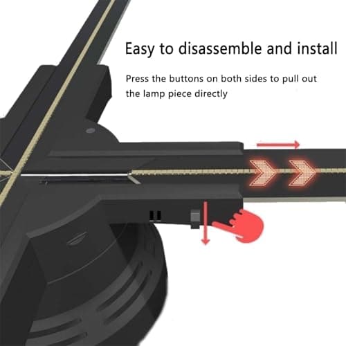 3D Hologram Fan,27.5 Inch 3D Hologram Led Fan Projector 832 HD LED Beads, Holographic Fan Advertising Support APP+Remote+Bluetooth Audio+Splicing,for Store ,Halloween,Christmas 6