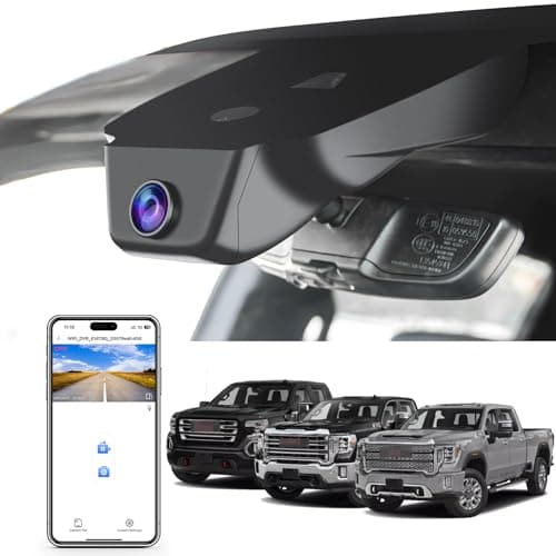 Mangoal 4K Dash Cam fit for GMC Sierra 1500 2022-2026 HD 2024-2026 Pro SLE Elevation SLT AT4X Denali Ultimate Accessories (Model C), Integrated OEM Look, UHD 2160P Video, WiFi & App, 64GB Card