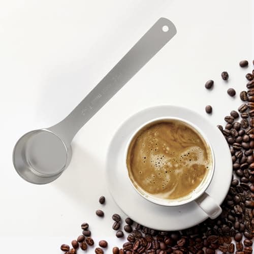 LEIFENY 1PCS 2 Tablespoon(2tbsp, 30ml, 1/8cup) Coffee Scoop, Long Handle Measuring Spoon, Stainless Steel Scooper 5