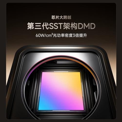 CACACOL Vidda C5 Ultra Master 4K Projector Triple Color Laser 6800 CVIA Lumen SST DMD 0.84~2.0 Throw Rate MT9681 8GB 1TB, HDMI 240Hz WiFi Bluetooth, Android Chinese OS + KD3 Google TV Stick 4