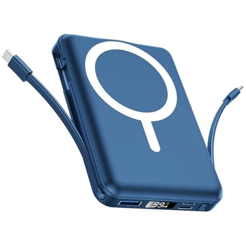 for Magsafe Portable Charger - 10000mAh Battery Pack for Magsafe with USB-C Cable and PD 20W USB C Fast Charging LED Display, Magnetic Wireless Power Bank for iPhone 17/16/15/14/13/12/Pro/Pro Max