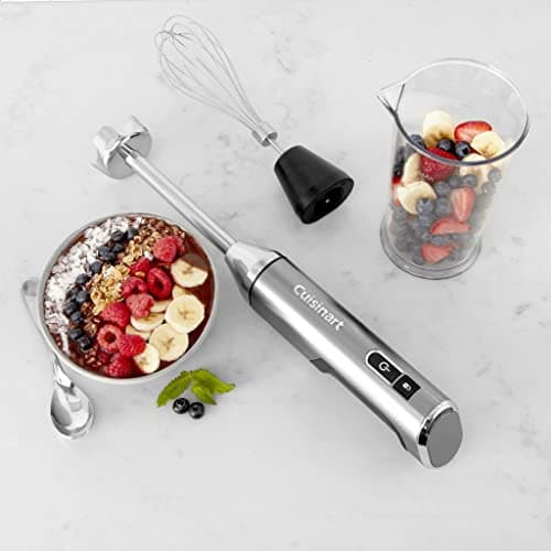 Cuisinart Electric Hand Blender & Mixer, EvolutionX Cordless Rechargeable, Gray/Black, RHB-100,Dark Grey 7
